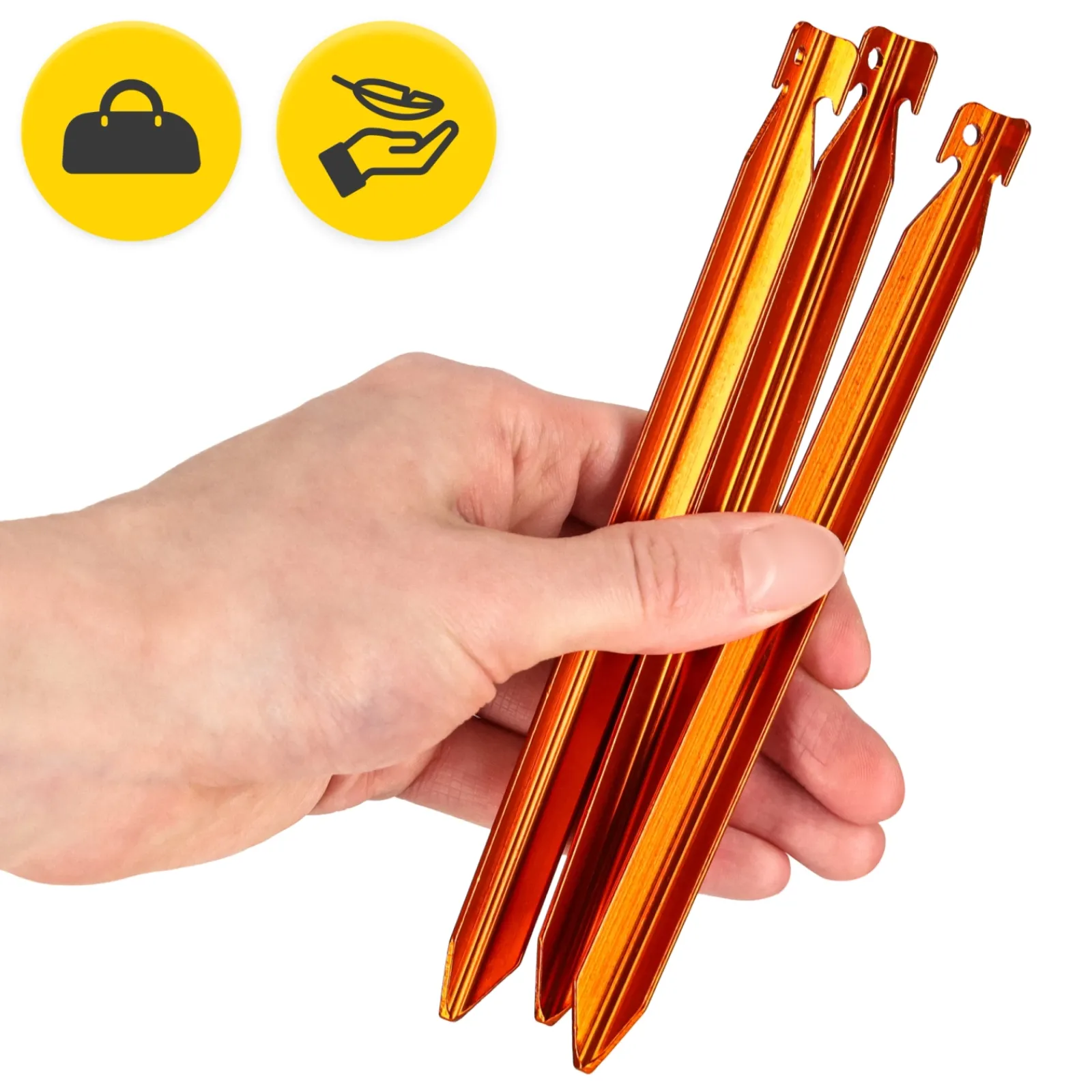 4FIZJO Śledzie aluminiowe do namiotu 18 cm V-kształtne 10 szt. Discount