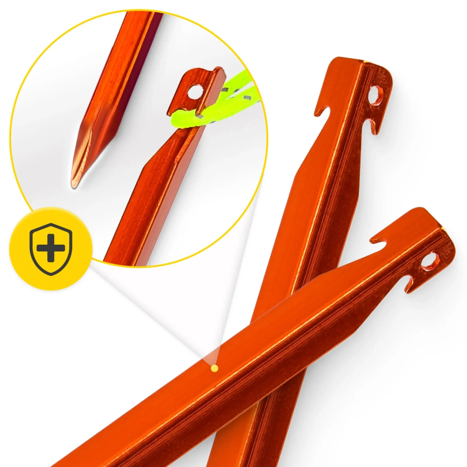 4FIZJO Śledzie aluminiowe do namiotu 18 cm V-kształtne 10 szt. Discount