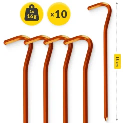 4FIZJO Śledzie aluminiowe do namiotu 10 szt. Discount