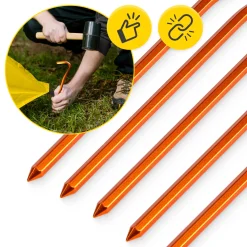 4FIZJO Śledzie aluminiowe do namiotu 10 szt. Discount