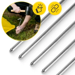 4FIZJO Śledzie stalowe do namiotu 10 szt. Discount