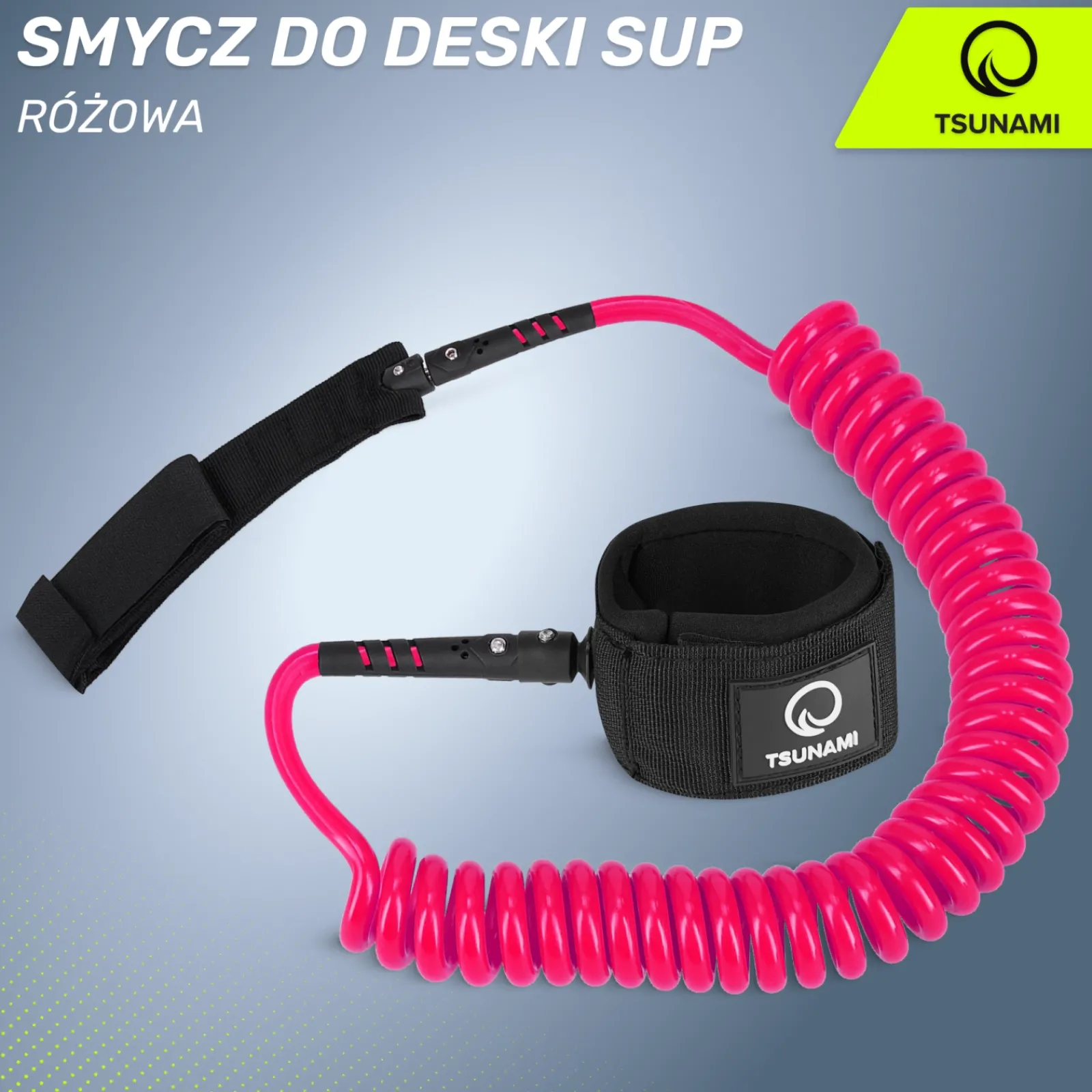 4FIZJO Linka bezpieczeństwa do deski SUP TSUNAMI różowa Outlet