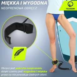 4FIZJO Linka bezpieczeństwa do deski SUP TSUNAMI czarna Outlet