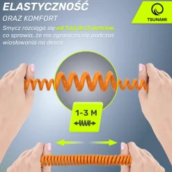 4FIZJO Linka bezpieczeństwa do deski SUP TSUNAMI pomarańczowa Hot