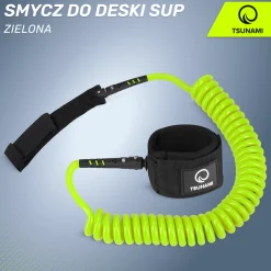 4FIZJO Linka bezpieczeństwa do deski SUP TSUNAMI zielona New