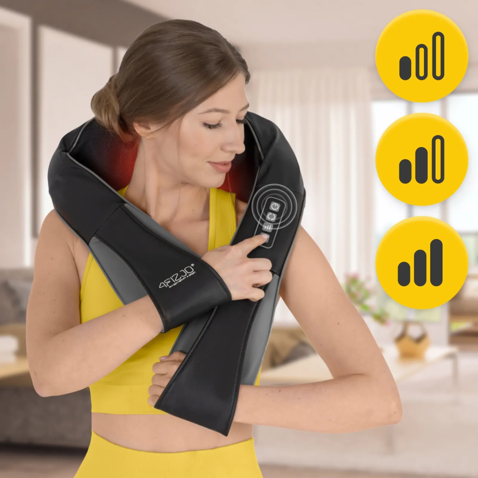 4FIZJO Masażer do karku i szyi SHIATSU PRO+ szary Clearance