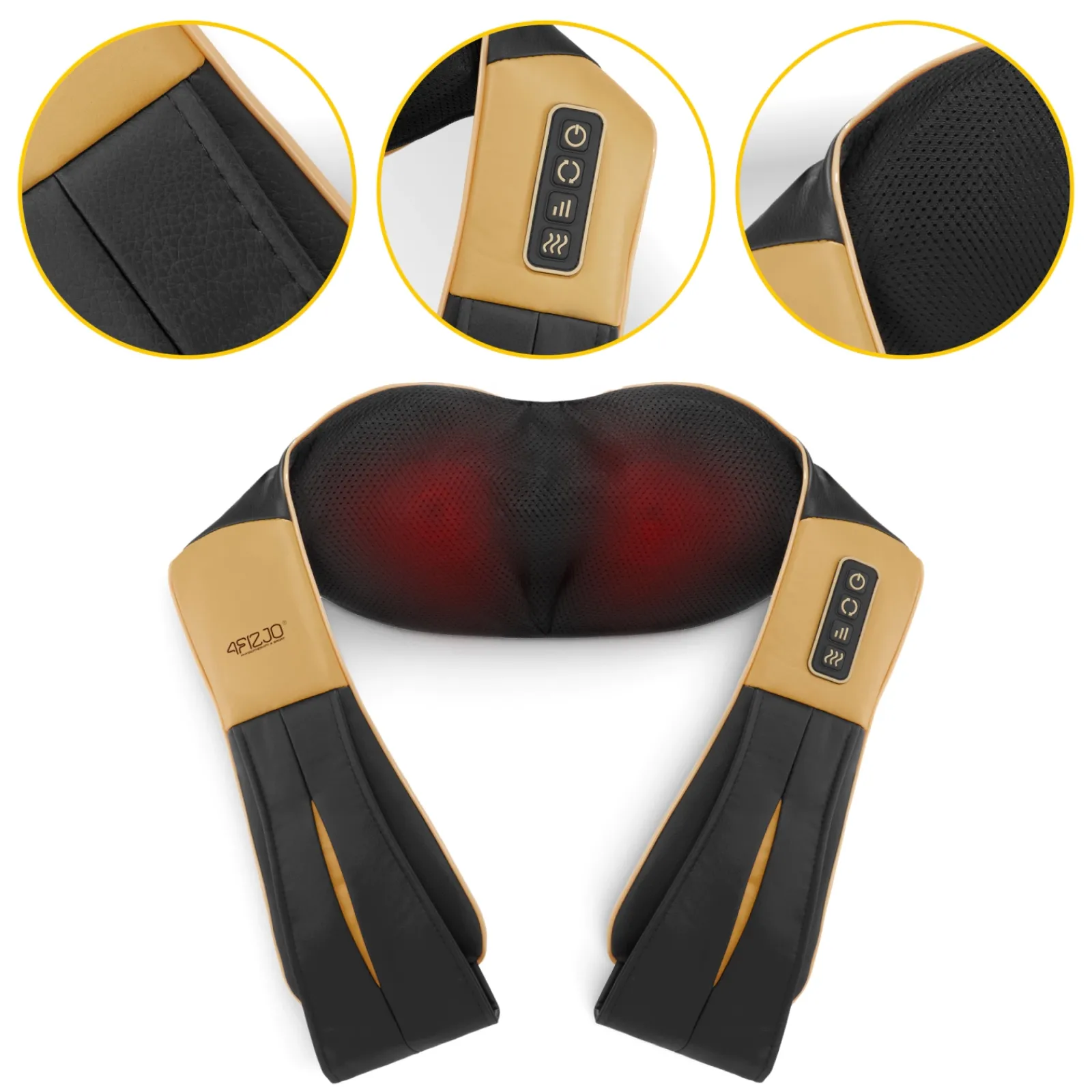 4FIZJO Masażer do karku i szyi SHIATSU ULTRA+ złoty Outlet