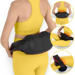 4FIZJO Masażer do karku i szyi SHIATSU PRO+ wiśniowy