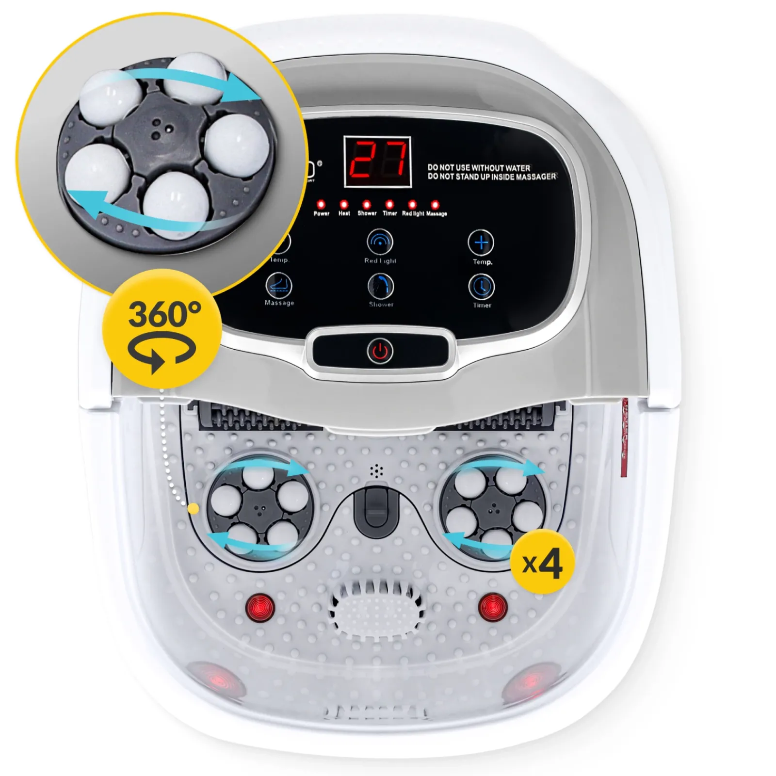 4FIZJO Masażer wodny do stóp FOOT MASSAGER PRO+ Sale
