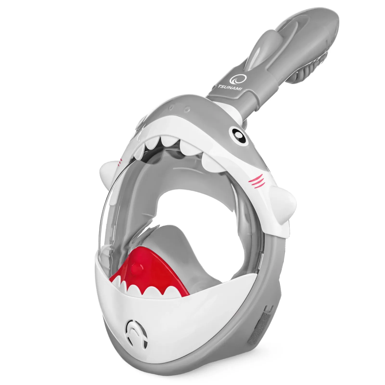 4FIZJO Maska do nurkowania dla dzieci TSUNAMI SHARK szara