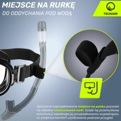 4FIZJO Maska do nurkowania i snorkelingu TSUNAMI Sale