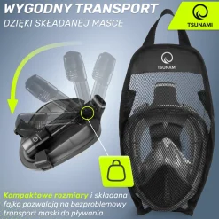 4FIZJO Maska do nurkowania pełnotwarzowa TSUNAMI L/XL Outlet