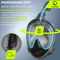 4FIZJO Maska do nurkowania pełnotwarzowa TSUNAMI L/XL Outlet