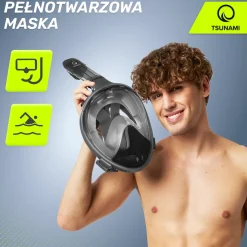 4FIZJO Maska do nurkowania pełnotwarzowa TSUNAMI L/XL Outlet