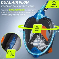 4FIZJO Maska do nurkowania pełnotwarzowa TSUNAMI PRO S/M Outlet