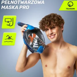 4FIZJO Maska do nurkowania pełnotwarzowa TSUNAMI PRO L/XL Outlet