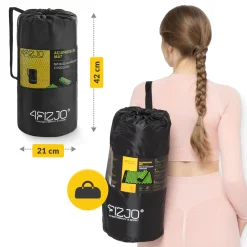 4FIZJO Mata do akupresury z poduszką klasyczna zielona Hot