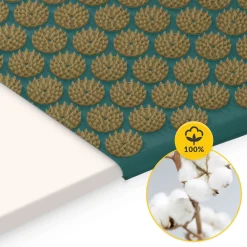 4FIZJO Mata do akupresury z poduszką klasyczna ciemnozielona Discount