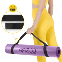 4FIZJO Mata do jogi i ćwiczeń antypoślizgowa 4 mm fioletowa Hot