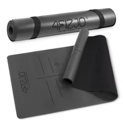 4FIZJO Mata do jogi i ćwiczeń antypoślizgowa 4 mm czarna Discount
