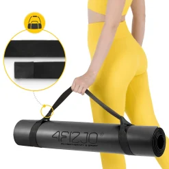 4FIZJO Mata do jogi i ćwiczeń antypoślizgowa 4 mm czarna Discount