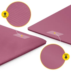 4FIZJO Mata do ćwiczeń fitness i jogi NBR 180 × 60 × 1,5 cm bordowa Online