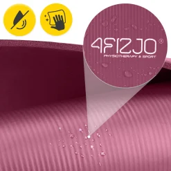 4FIZJO Mata do ćwiczeń fitness i jogi NBR 180 × 60 × 1,5 cm bordowa Online