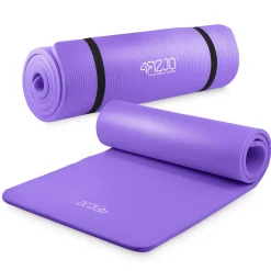 4FIZJO Mata do ćwiczeń fitness i jogi NBR 180 × 60 × 1,5 cm fioletowa