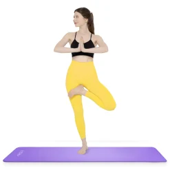 4FIZJO Mata do ćwiczeń fitness i jogi NBR 180 × 60 × 1,5 cm fioletowa