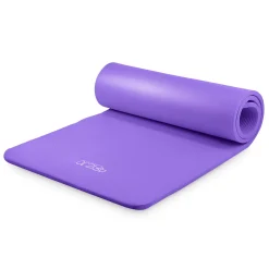 4FIZJO Mata do ćwiczeń fitness i jogi NBR 180 × 60 × 1,5 cm fioletowa