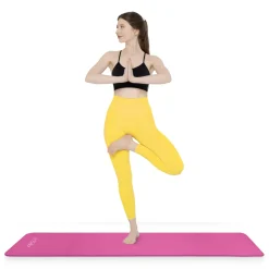 4FIZJO Mata do ćwiczeń fitness i jogi NBR 180 × 60 × 1 cm różowa Ciemnoróżowy Outlet