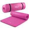 4FIZJO Mata do ćwiczeń fitness i jogi NBR 180 × 60 × 1,5 cm różowa Outlet