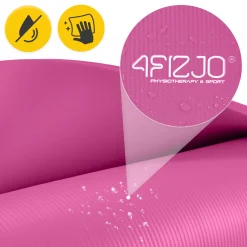 4FIZJO Mata do ćwiczeń fitness i jogi NBR 180 × 60 × 1,5 cm różowa Outlet
