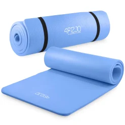 4FIZJO Mata do ćwiczeń fitness i jogi NBR 180 × 60 × 1,5 cm niebieska Hot