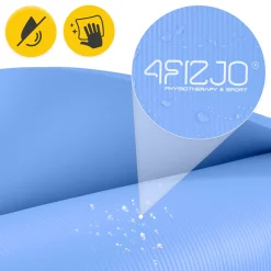 4FIZJO Mata do ćwiczeń fitness i jogi NBR 180 × 60 × 1,5 cm niebieska Hot