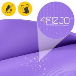 4FIZJO Mata do ćwiczeń fitness i jogi NBR 180 × 60 × 1 cm fioletowa Fioletowy Outlet
