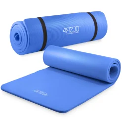 4FIZJO Mata do ćwiczeń fitness i jogi NBR 180 × 60 × 1,5 cm granatowa