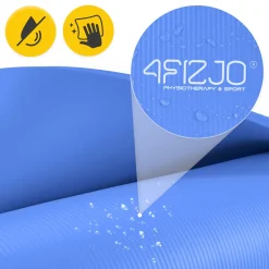 4FIZJO Mata do ćwiczeń fitness i jogi NBR 180 × 60 × 1,5 cm granatowa