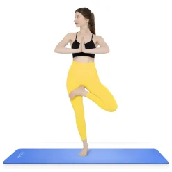 4FIZJO Mata do ćwiczeń fitness i jogi NBR 180 × 60 × 1,5 cm granatowa