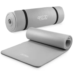 4FIZJO Mata do ćwiczeń fitness i jogi NBR 180 × 60 × 1,5 cm szara Clearance