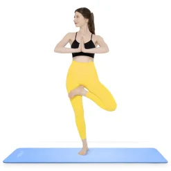 4FIZJO Mata do ćwiczeń fitness i jogi NBR 180 × 60 × 1 cm niebieska Niebieski Outlet
