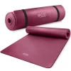 4FIZJO Mata do ćwiczeń fitness i jogi NBR 190 × 100 × 1,5 cm bordowa Clearance