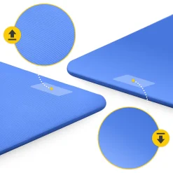 4FIZJO Mata do ćwiczeń fitness i jogi NBR 180 × 60 × 1 cm granatowa Granatowy Clearance