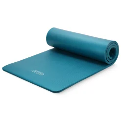 4FIZJO Mata do ćwiczeń fitness i jogi NBR 180 × 60 × 1 cm morska zieleń Morski