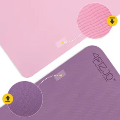 4FIZJO Mata do ćwiczeń i jogi antypoślizgowa TPE 1 cm fioletowa Discount