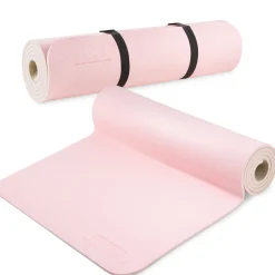 4FIZJO Mata do ćwiczeń i jogi antypoślizgowa TPE 1 cm różowa Sale