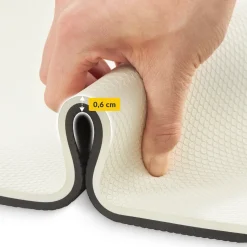 4FIZJO Mata do ćwiczeń i jogi antypoślizgowa TPE 0,6 cm szara Outlet