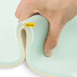 4FIZJO Mata do ćwiczeń i jogi antypoślizgowa TPE 0,6 cm zielona Sale