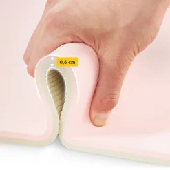 4FIZJO Mata do ćwiczeń i jogi antypoślizgowa TPE 0,6 cm różowa Clearance