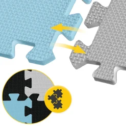 4FIZJO Mata edukacyjna dla dzieci puzzle 180 x 180 cm błękitna Online